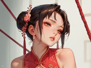 緊縛イラスト集1（チャイナ服編）<br><span style="font-size: 0.8em; color: #666;">D_671354</span>