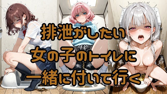 排泄がしたい女の子のトイレに一緒に付いて行く<br><span style="font-size: 0.8em; color: #666;">D_691268</span>