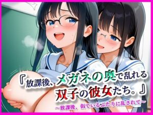 放課後メガネの奥で乱れる双子の彼女たち。<br><span style="font-size: 0.8em; color: #666;">D_696385</span>