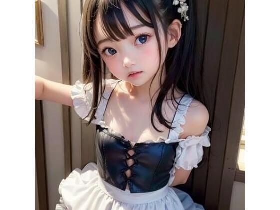 メイド服美少女とキス（舌出しあり）<br><span style="font-size: 0.8em; color: #666;">D_703314</span>