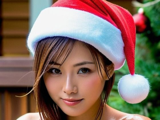 温泉で出会った美のサンタ（セリフなし AI画像集）<br><span style="font-size: 0.8em; color: #666;">D_707257</span>