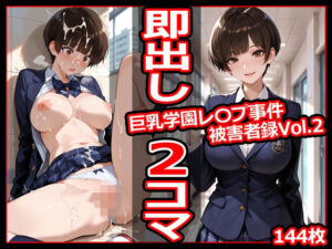 巨乳学園レ〇プ事件被害者録Vol.2 即出し2コマ<br><span style="font-size: 0.8em; color: #666;">D_710636</span>