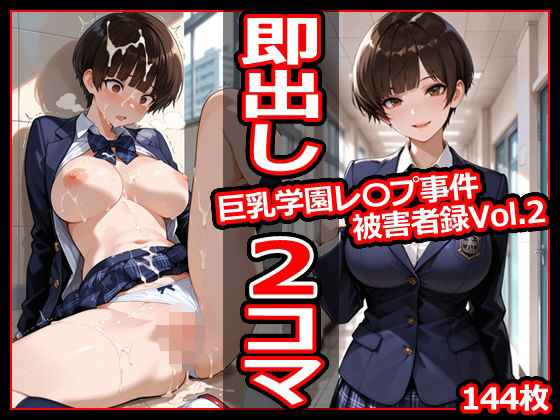 巨乳学園レ〇プ事件被害者録Vol.2 即出し2コマ<br><span style="font-size: 0.8em; color: #666;">D_710636</span>