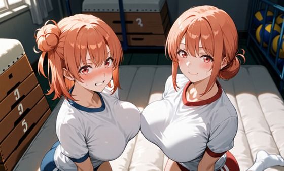 ガハマ母娘と学園生活を…♪  体育倉庫で親子丼♪  43枚<br><span style="font-size: 0.8em; color: #666;">D_713975</span>