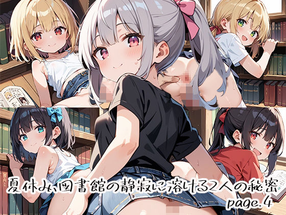 夏休み、図書館の静寂に溶ける2人の秘密page.4<br><span style="font-size: 0.8em; color: #666;">D_666814</span>
