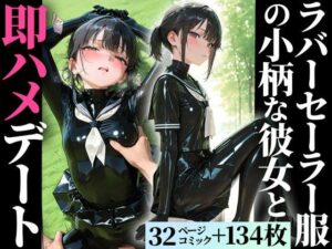 ラバー制服の彼女と野外セックス｜護謨学院