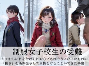 制服女子校生の受難 -キモおじに目を付けられ、レ〇プされそうになったものの 「抜き」を条件提示して貞操を守ることができた事案-